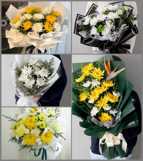 湖北咸宁市通山县洪港镇白事花束代送